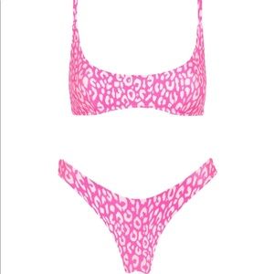 TRIANGL BIKINI MACI - PINK LEOPARD